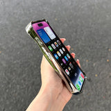 Fashion Silver 3D Unique Water Wave Texture Phone Back Cover For iPhone 16 15 13 12 11 Pro Max 14 Plus Case