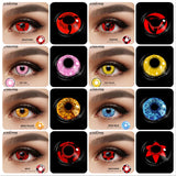 EYESHARE Color Contact Lenses for Eyes Sasuke Series Cosplay Pupils Makeup for Halloween Colored Contact Lenses Eyes Beauty