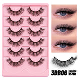 Fluffy Eyelashes 3D Mink False Lashes Fluffy Soft Cross Manga Lashes Wispy Volume Mink Lashes Dramatic Makeup