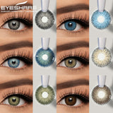 EYESHARE Colorful Contact Lenses for Eyes 1pair/2pcs Natural Color Contact Lenses Blue Lenses Yearly Multicolored Contact Lenses