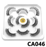 Lashes DD Curl 10-23mm Russian Lashes 3D Mink Eyelashes Reusable Fluffy Russian Strip Lashes eyelashes extensions