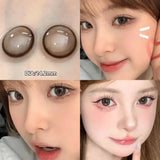 2pcs Natural Blue Lens Colored Prescription Contact Lenses for Eyes Beauty Pupils Myopia Eye Color Lenses Violet Lenses