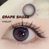 Soft Colored Contact Lens Mate Case Portable Eye Lenses Box Travel Kits Grape Sauze Violet