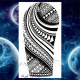 Large Lion Temporary Tattoos For Women Men Tiger Wolf Vampire Forest Flower Crown Compass Fake Tattoo Sticker Arm Body Tatoos