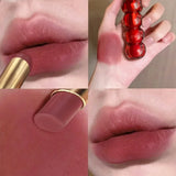 Waterproof Velvet Lipstick Easy To Wear Longstay Lip Stick Lasting Matte Nude Lip Glaze Non-stick Woman Makeup Lip Tint Cosmetic