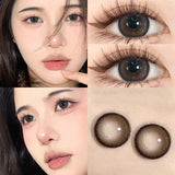 1Pair Color Contact Lens Pupils High Quality Cosmetic Blue Brown Makeup Black Lenses Eyes Blue Gray Fast Shipping