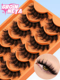 Fluffy lashes 3D Faux Mink Lashes Natural False Eyelashes Dramatic Soft Volume Lashes Eyelash Extension Makeup
