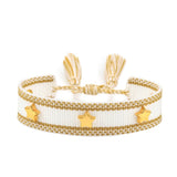 Hand Woven Bracelets Adjustable Studded Stars Bracelet Fashion Jewelry Gifts