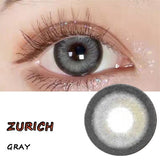 Eyes Colour Contact Lens Mate Case Water Container Travel Kit Box Zurich Gray