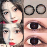 1 Pair Colorcon Korean Colored Contact Lenses for Eyes Big Eye Lenses Brown Lenses Black Eye Lenses Myopia Lenses