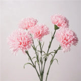 10Pc Moisturizing Latex Carnation Artificial Real Touch Silk Flower Mother's Day Bouquet Gift Wedding Home Party Decor Carnation