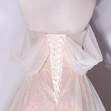 Women's Off The Shoulder Wedding Guest Dress Mesh Evening Party Formal Gown Long Prom Dresses