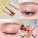 4 In 1 Pearlescent Eyeshadow Stick Highlighter Makeup Waterproof Lasting Glitter Eye Shadow Eyeliner Stick Eyes Makeup Cosmetics