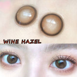 Soft Colored Contact Lens Mate Case Portable Eye Lenses Box Travel Kits Wine Hazel