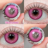 2PCS Blue Cosplay Series Colored Contact Lenses for Eyes With Prescription Cosmetics Pupils Eye Color Lenses Myopia Lens