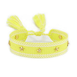 Hand Woven Bracelets Adjustable Studded Stars Bracelet Fashion Jewelry Gifts