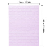 1-10pcs 70cmX1m Modern Home Decoration Brick Pattern PVC 3D Room Decor DIY Self-adhesive Wallpaper Waterproof Wall Stickers