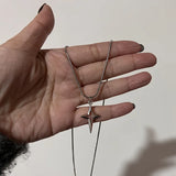 Y2K Star Pendant Frosted Beads Necklace For Women Korean Fashion Whole Titanium Steel Snake Chain Necklaces Jewelry Accessories