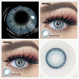 Natural Contact Colored Lenses For Eyes Mocha Green 1Pair Multicolor Lens Soft Yearly Pupils Beauty