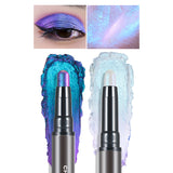 2 In 1 Multichrome Eyeshadow Sticks High Pigmented Glitter Eyeshadow Waterproof Eye Shadow Pen Metallic Makeup 6 Color