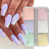 Moonlight Mirror Nails Powder Metallic Chrome Effect Pigments Gel Polish Laser Dust Glitter Aurora Shiny Pearl Nail Manicure Dec