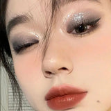 9 Colors Punk Smokey Matte Glitter Eyeshadow Palette Cool Toned Gray Black Eye Pigment Palett Shimmer Eye Shadow Makeup Palette