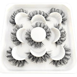 Lashes DD Curl 10-23mm Russian Lashes 3D Mink Eyelashes Reusable Fluffy Russian Strip Lashes eyelashes extensions