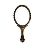Vintage Carved Handheld Vanity Mirror Makeup SPA Salon Hand Handle Cosmetic Compact for Women