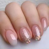 24pcs Summer Goldfish Fake Nails 3D Bubble Press on Nails Multicolored Starfish Almond False Nails Detachable Finished Nail Tips