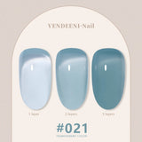 Vendeeni 24 Colors Jelly Transparent Gel Nail Polish Nude Pink Skin Color UV Soak Off Gel Varnish Jade Nail Art Gel Lacquer 15ml