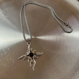 Long Titanium Steel Non Fading Cross Necklace, Hip-hop Men's Trendy Sweater Chain, Hoodie Chain, Women's Jewelry Gift