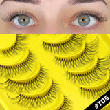 Half Lashes Cat Eye Lashes Soft Natural Clear Band Lashes Natural Look Faux Mink Wispy Mink Eyelashes Makeup