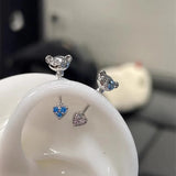 1PC Stainless Steel Left Ear Silver Color Bear Clips Helix Cartilage Fake Piercing Jewelry Non Pierced Earrings
