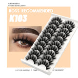 Lashes 5/10 Pairs 3D Faux Mink Lashes Fluffy Soft Wispy Volume Natural long False Eyelashes Reusable Eyelashs Makeup