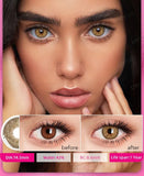 1 Pair Color Contact Lenses For Eyes Wildness Natural Yearly Use Lenses Blue Multicolored Contact Lens Beauty Pupils