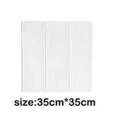 35*35cm 10Pcs 3D Wood Grain Wall Sticker Self Adhesive Waterproof Living Room Kitchen Background Wall Decoration