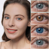 Colored Contacts Lens Case Clip Stick Tweezers Combination Box Piece Set Natural Color Lenses With