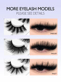 Fluffy Eyelashes 3D Mink False Lashes Fluffy Soft Cross Manga Lashes Wispy Volume Mink Lashes Dramatic Makeup