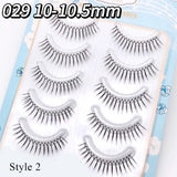 Korean U-shaped Individual False Eyelashes Lash Extension Noglue Idol Lashes Natural Comic Eye Lash Clusters Makeup Cosplay