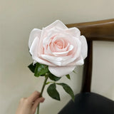 5Pcs High-end Moisturizing Latex Artificial Flowers Rose Real Touch Roses Bridal Bouquet Wedding Decor Home Party Table Floral