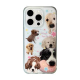 Korean Cute Puppy Stand Grip Tok Cartoon Dog Paw Magsafe Phone Case for IPhone 16 15 14 13 Pro Max Silicone Soft Back Cover Case