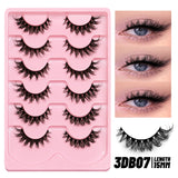 Fluffy Eyelashes 3D Mink False Lashes Fluffy Soft Cross Manga Lashes Wispy Volume Mink Lashes Dramatic Makeup