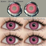 EYESHARE 1 Pair Fashion Pink Cosplay Anime Lenses Color Contact Lenses for Eyes Cosmetics Purple Lenses Yearly Eye Contact Lens