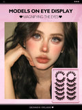 False Eyelashes Cat Eye Fluffy Faux Mink Lashes Wispy Lashes Dramatic Long Thick Volume Mink False Eyelashes Makeup