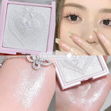 Fairy Pink Highlighters Fine Flash Party Supernatural White Contour Highlighter Palette Monochrome Highlights Powder Cosmetics