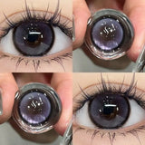 2Pcs Color Colored Contact Soft Circular Lenses Beauty Pupil Large Diameter 14.5mm Black Lens Makeup Free Shipping