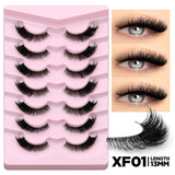 Cat Eye Lashes Half Lashes Soft Natural Faux Mink Eyelashes Fake Lashes Natural Look Wispy Winged End Eye Elongated