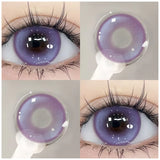 1 Pair(2pcs) Brown Beauty Colored Contact Lenses for Eyes Purple Halloween Lens Big Eye Lens Natural Look Gray Blue Lens