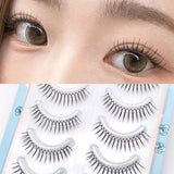Korean U-shaped Individual False Eyelashes Lash Extension Noglue Idol Lashes Natural Comic Eye Lash Clusters Makeup Cosplay