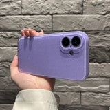 Fashion Purple Shine Glitter TPU Phone Case For iPhone 16 Pro Max 15 13 12 11 14 Plus 16e XS Max XR X 7 8 Plus SE2 Back Cover